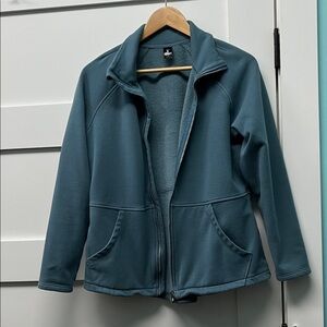 Skechers Teal Fleece Jacket Size Large
